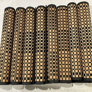 RUTECK Bamboo Placemats Set of 8 for Dining Kitchen.